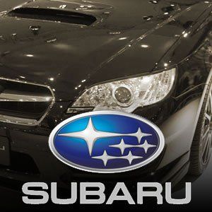 subaru logo over image of car