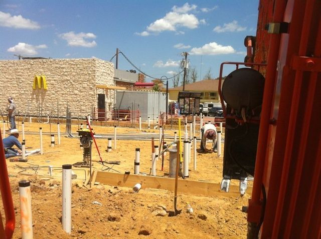 Construction site — Corsicana, TX — AKV Plumbing Co
