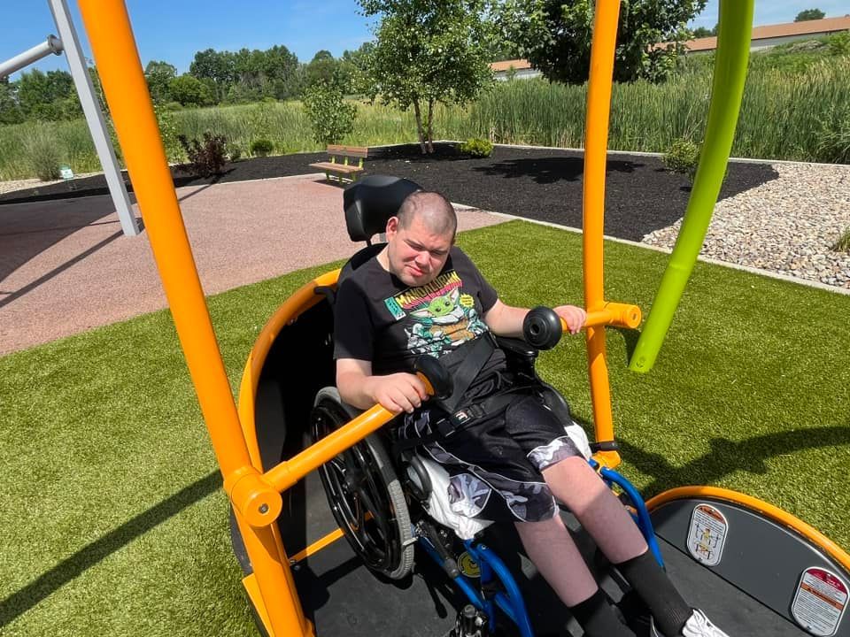 A man in a wheelchair 