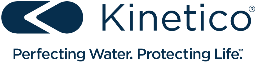 Blue and white stylized logo with a rounded capsule shape.