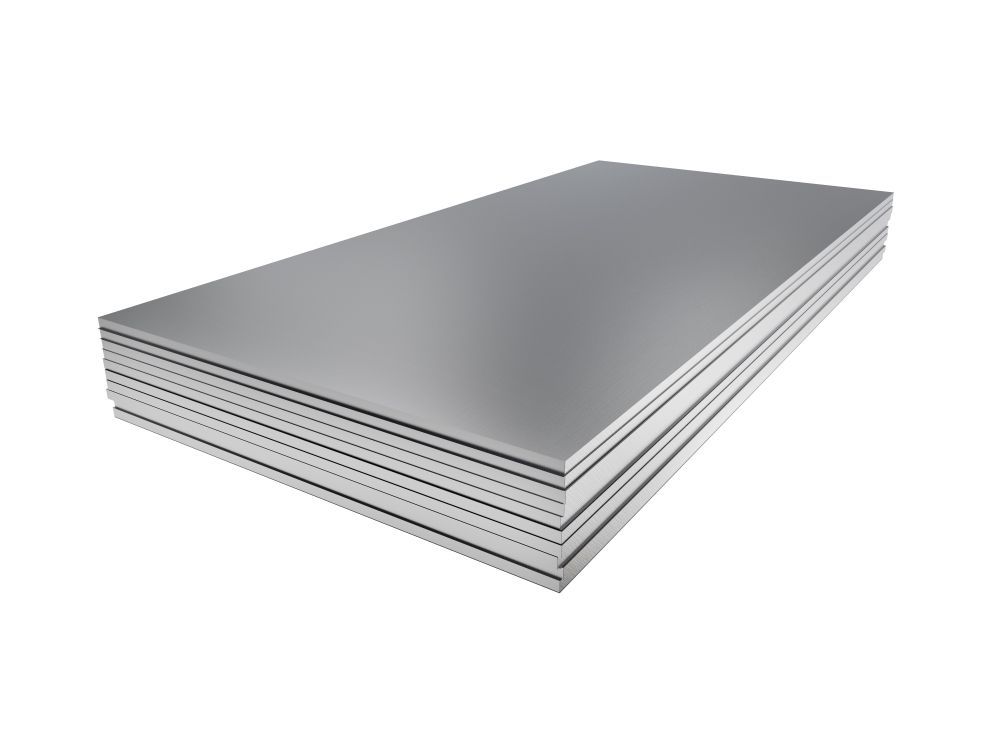 A Stack of Stainless Steel Sheets on A White Background — Betts Welding Pty Ltd In Moss Vale, NSW
