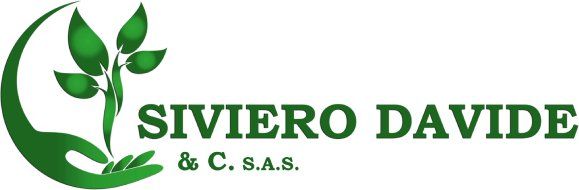 Logo a forma di foglia verde con la scritta “SIVIERO DAVIDE & CSAS”