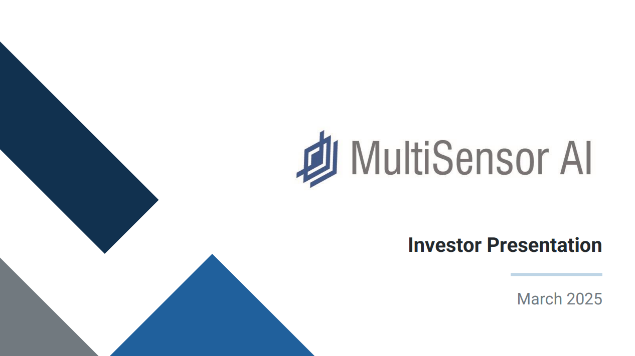 A multisensor al investor presentation from march 2025