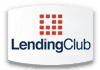 The lending club logo is on a white background.Ro