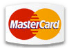 A close up of a mastercard logo on a white background.
