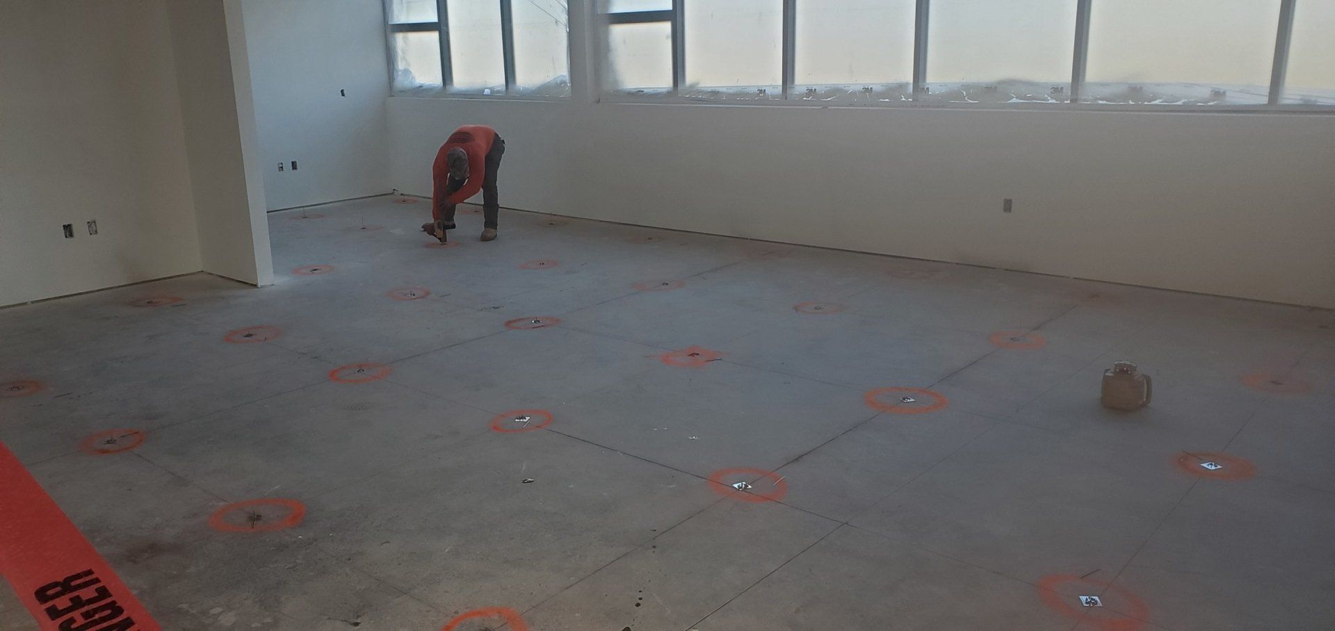Man At Work — Muldrow, OK — Gypsum Floors of AR/OK, Inc