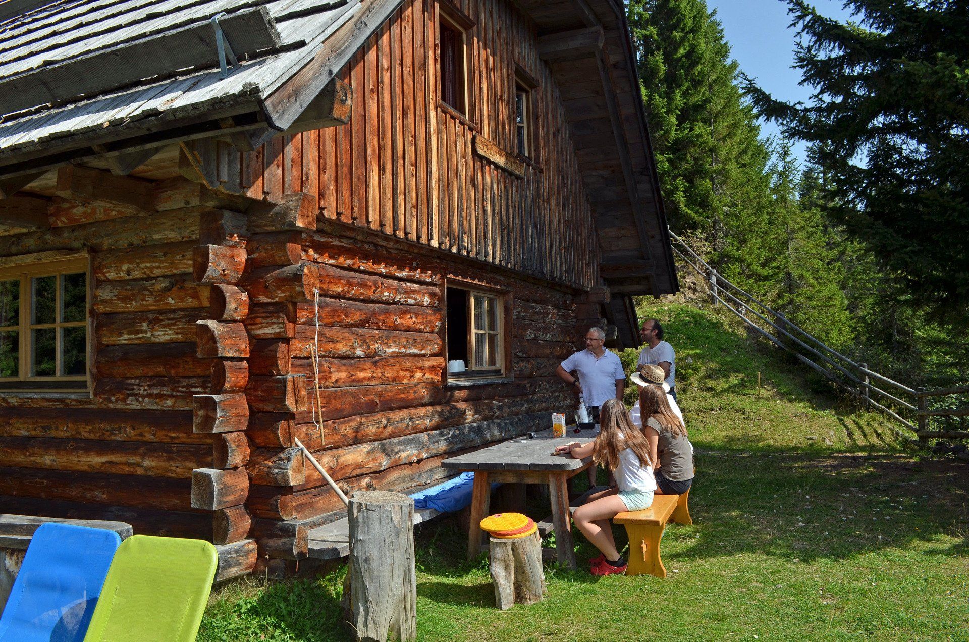 Freizeit auf der Almhüttn