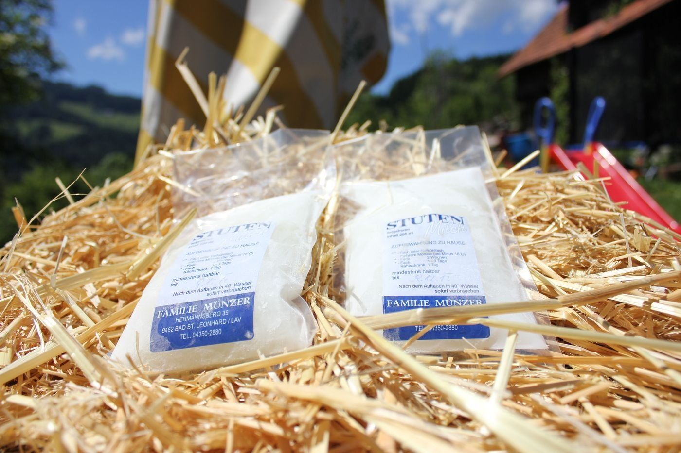 abgepackte Stutenmilch