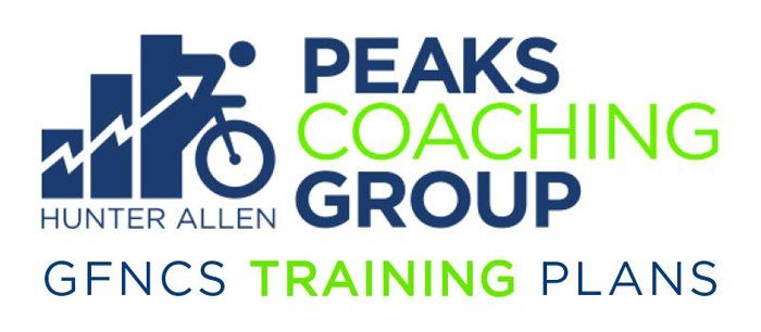 A logo for peaks coaching group hunter allen gfncs training plans