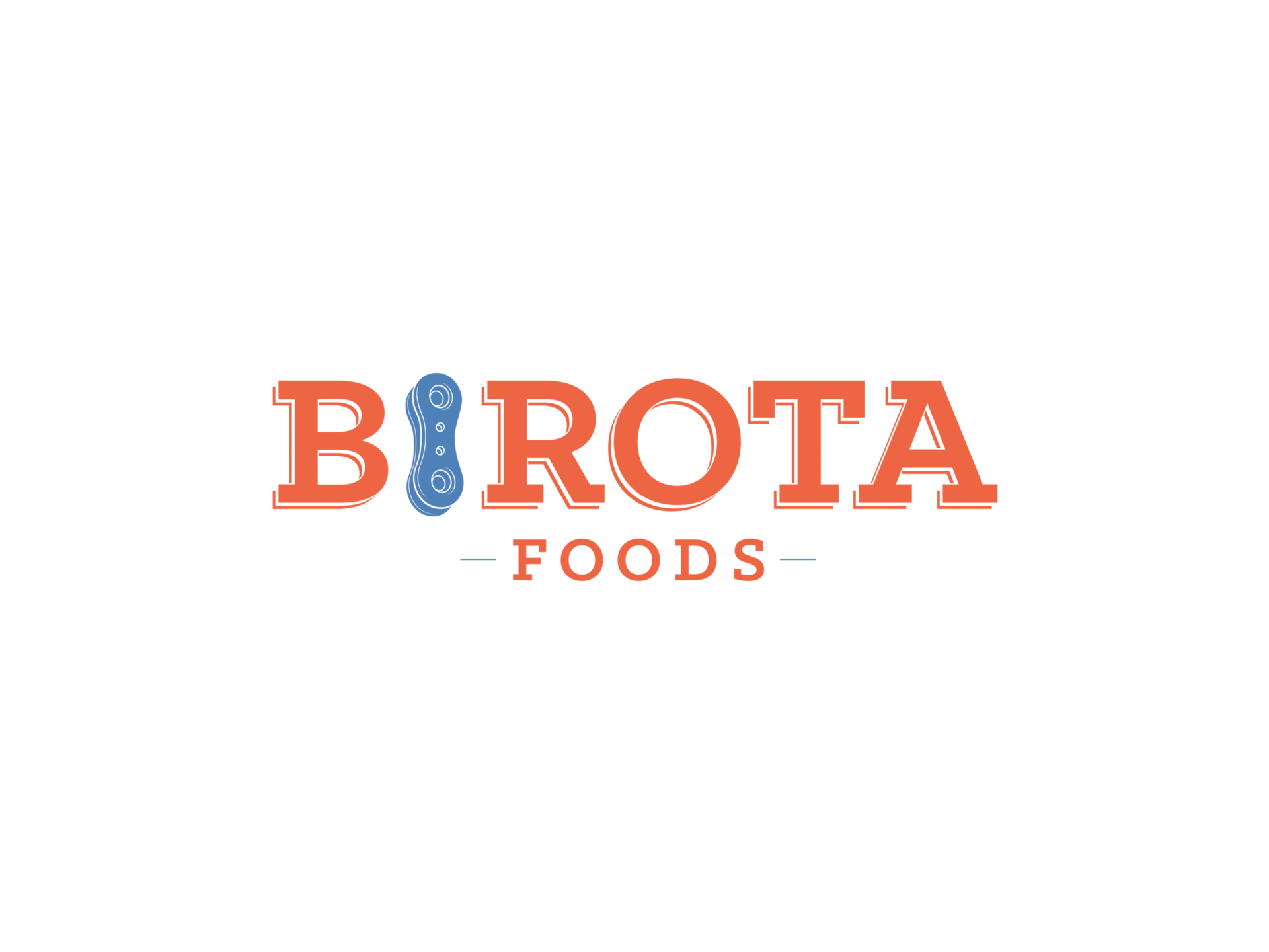 A logo for birota foods on a white background.