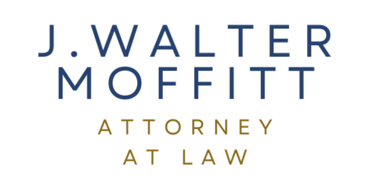 The logo for j. walter moffitt attorney at law