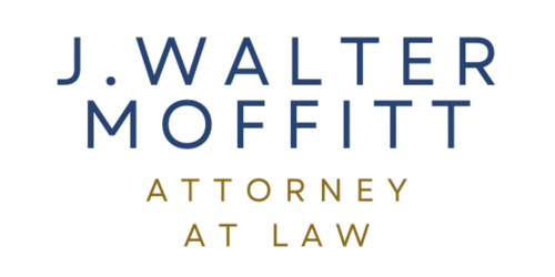 The logo for j. walter moffitt attorney at law