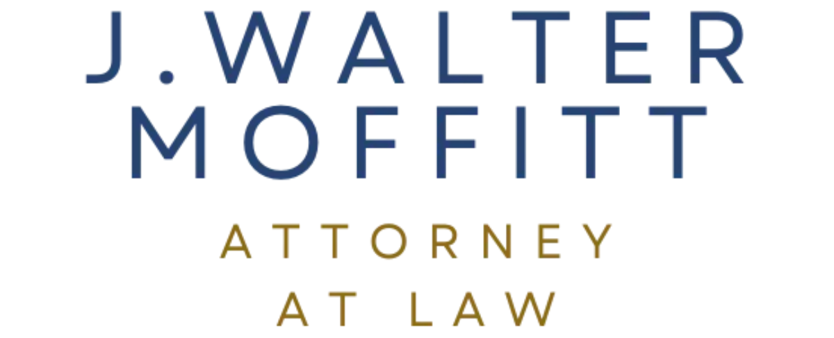 The logo for j. walter moffitt attorney at law