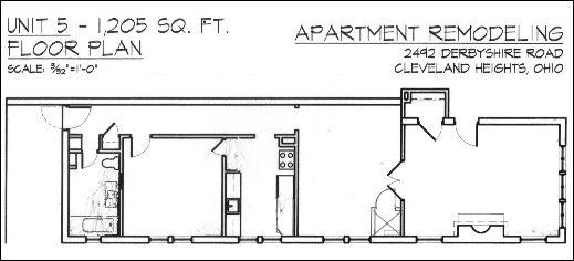 2492 Derbyshire, 1 Bedroom Apartment Floor Plan