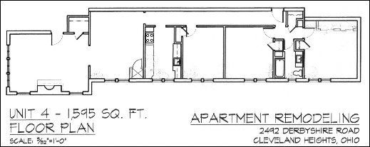 2492 Derbyshire, 3 Bedroom Apartment Floor Plan