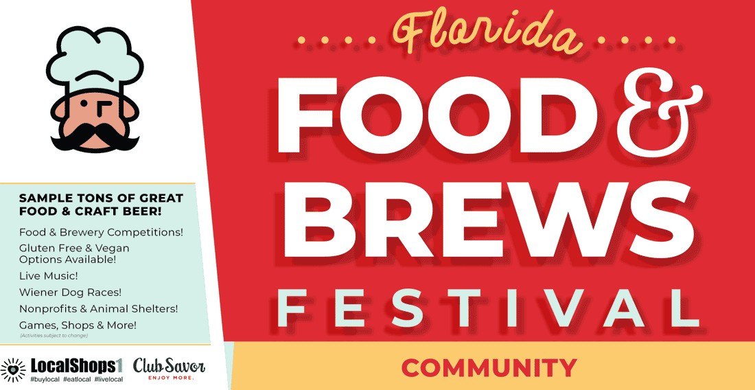 Food, Retail and Craft Beer Lineup at Florida Food and Brews Festival 2020