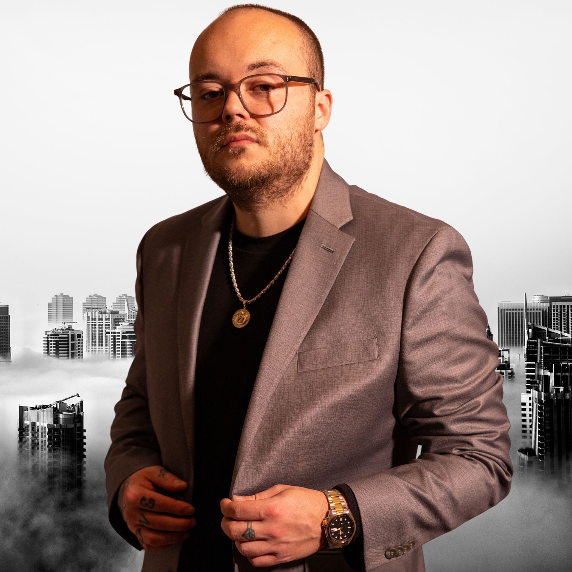 Joshua Lee Bryant In Front Of A Skyline