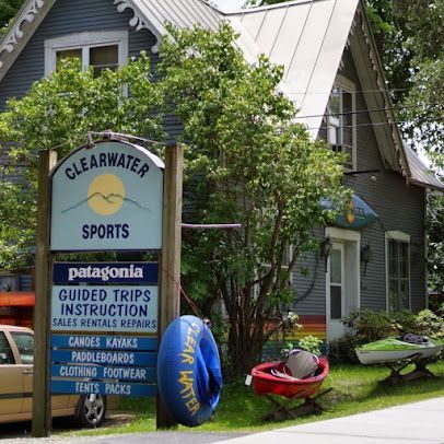 A house with a sign that says clearwater sports on it