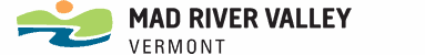 A logo for mad river valley vermont is shown