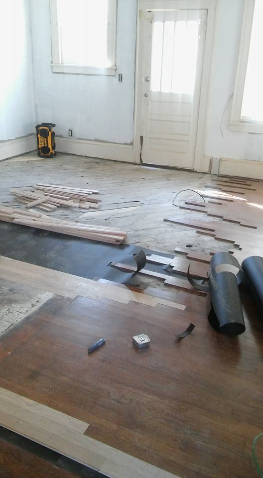 Residential Hardwood Floor Before Installation — Pensacola, FL — Central Hardwood Flooring