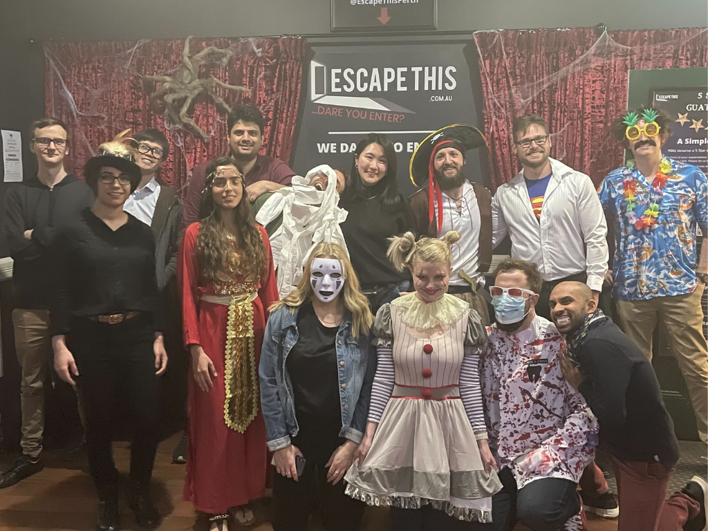 Halloween costumes Escape This escape rooms Perth