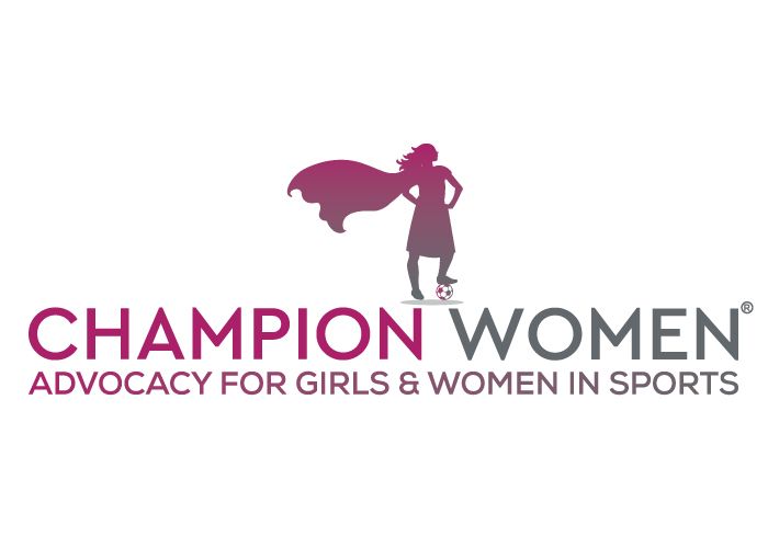 The logo for champion women advocacy for girls and women in sports.
