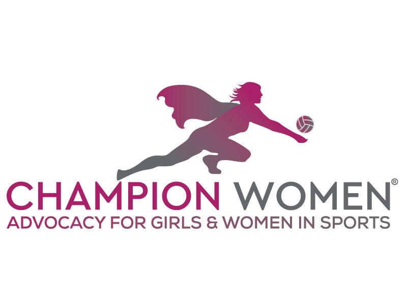 The logo for champion women advocacy for girls and women in sports.