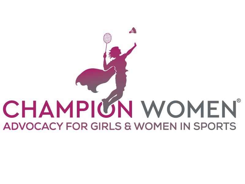 The logo for champion women advocacy for girls and women in sports.