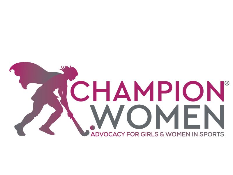 The logo for champion women advocates for girls and women in sports.