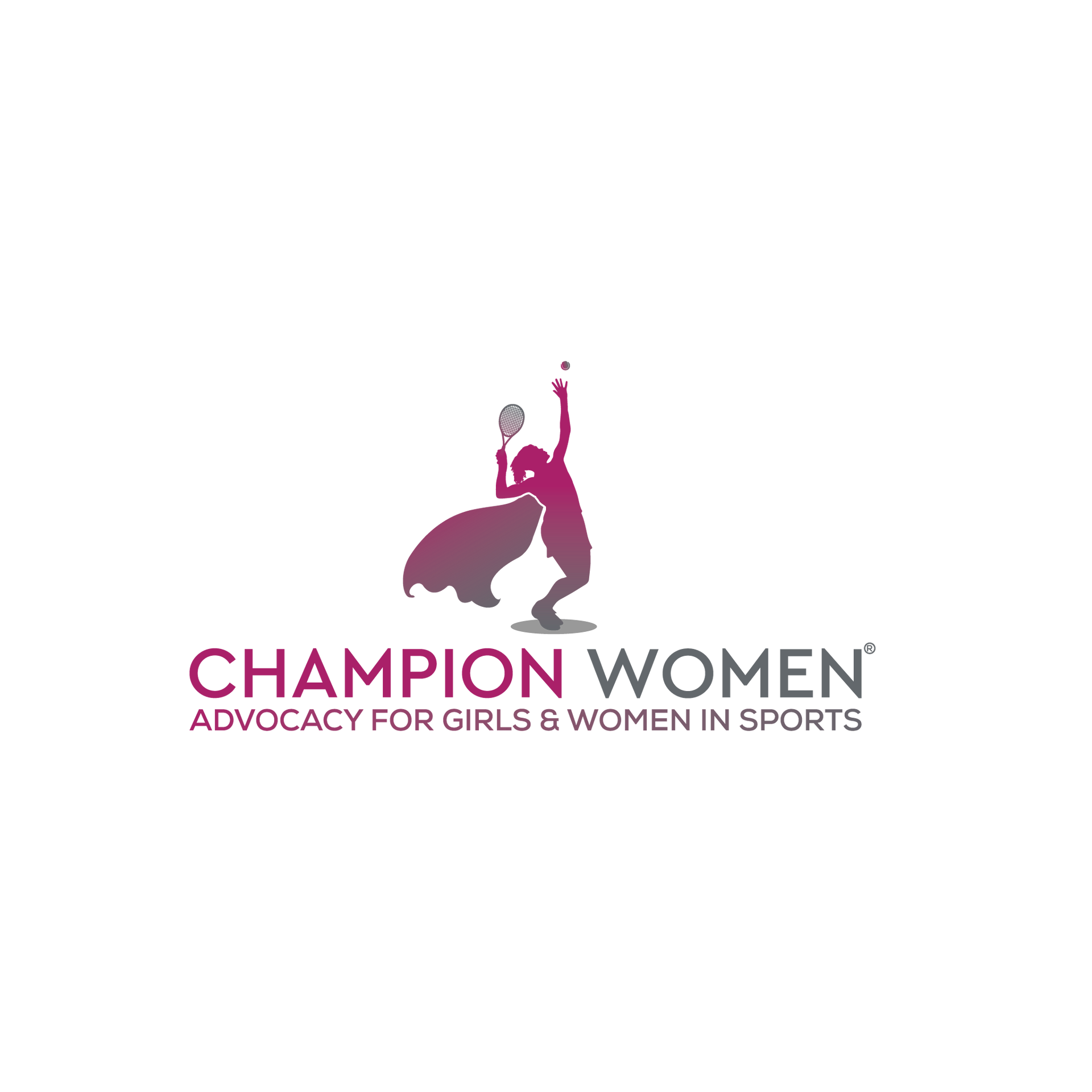 The logo for champion women advocates for girls and women in sports.