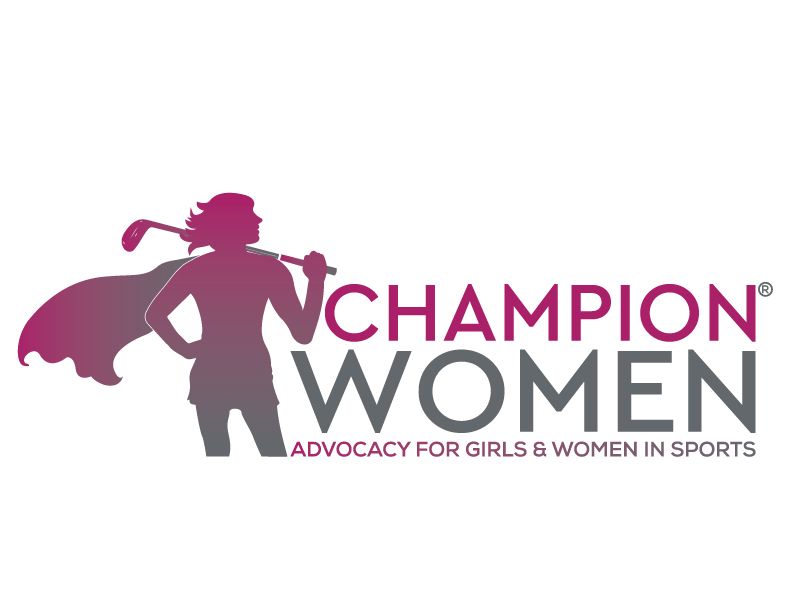 The logo for champion women advocates for girls and women in sports.
