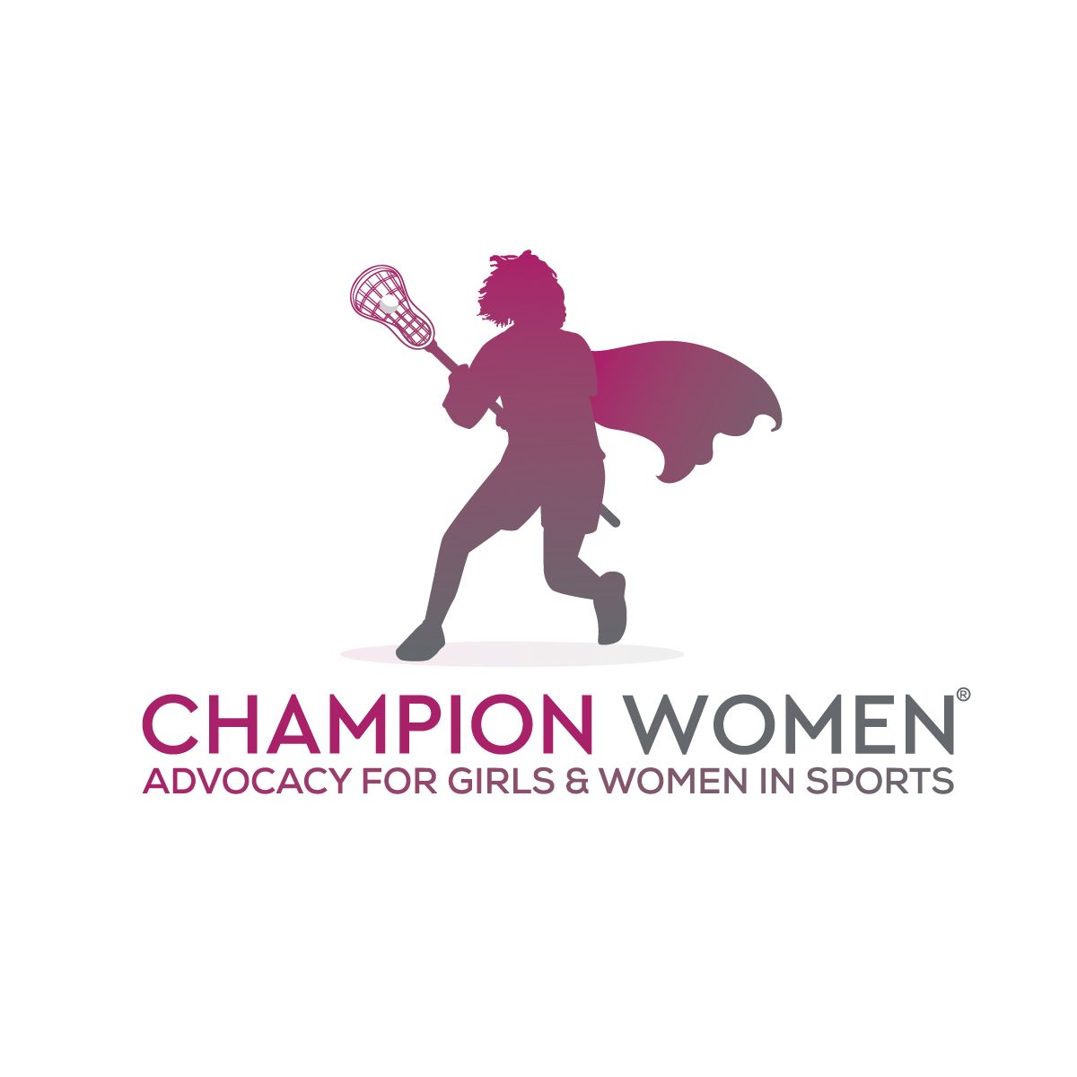 The logo for champion women advocates for girls and women in sports.