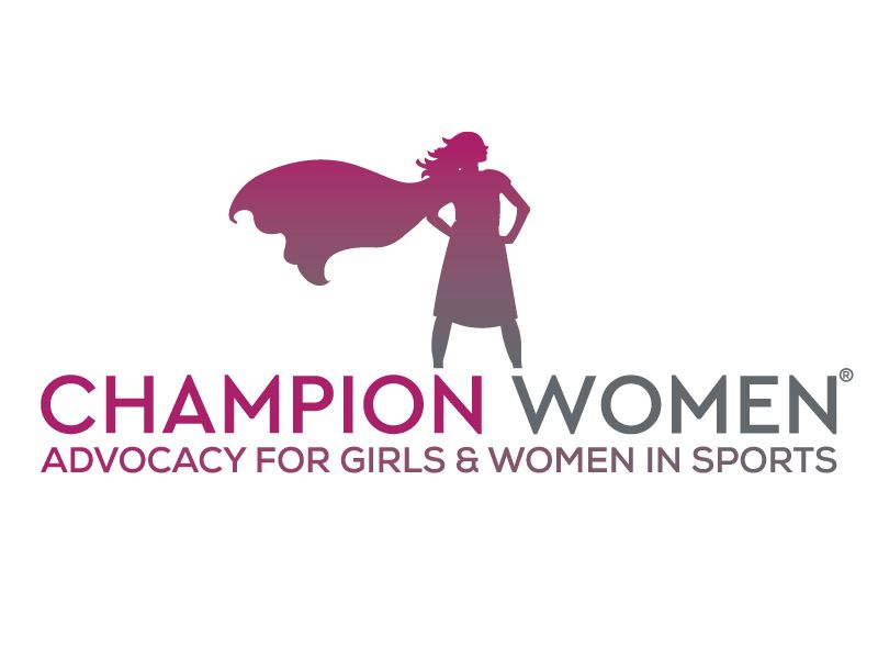 The logo for champion women advocacy for girls and women in sports.