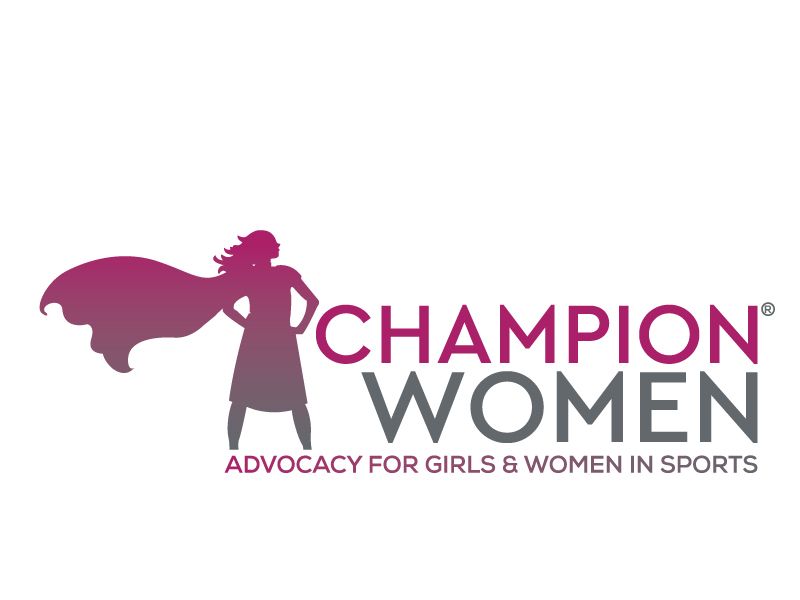 The logo for champion women advocates for girls and women in sports.