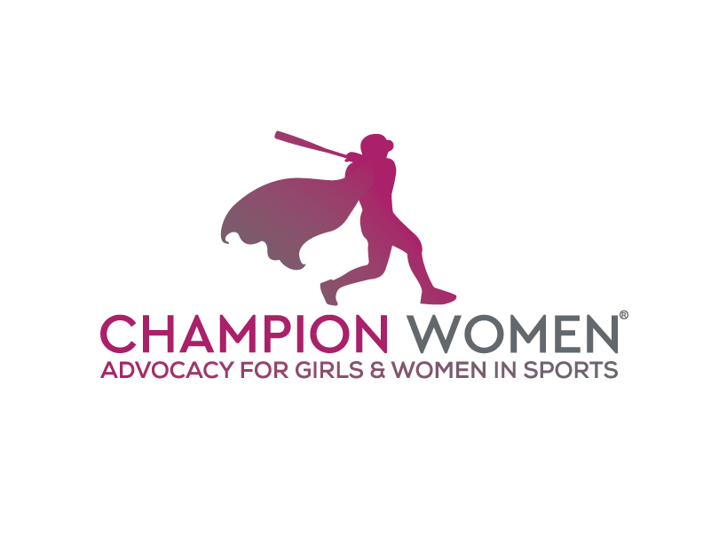 The logo for champion women advocates for girls and women in sports.
