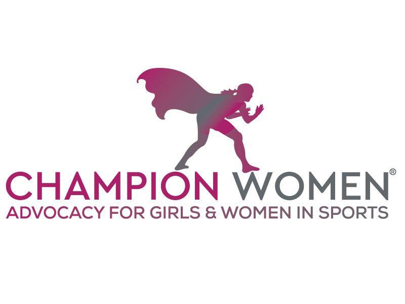 The logo for champion women advocacy for girls and women in sports.