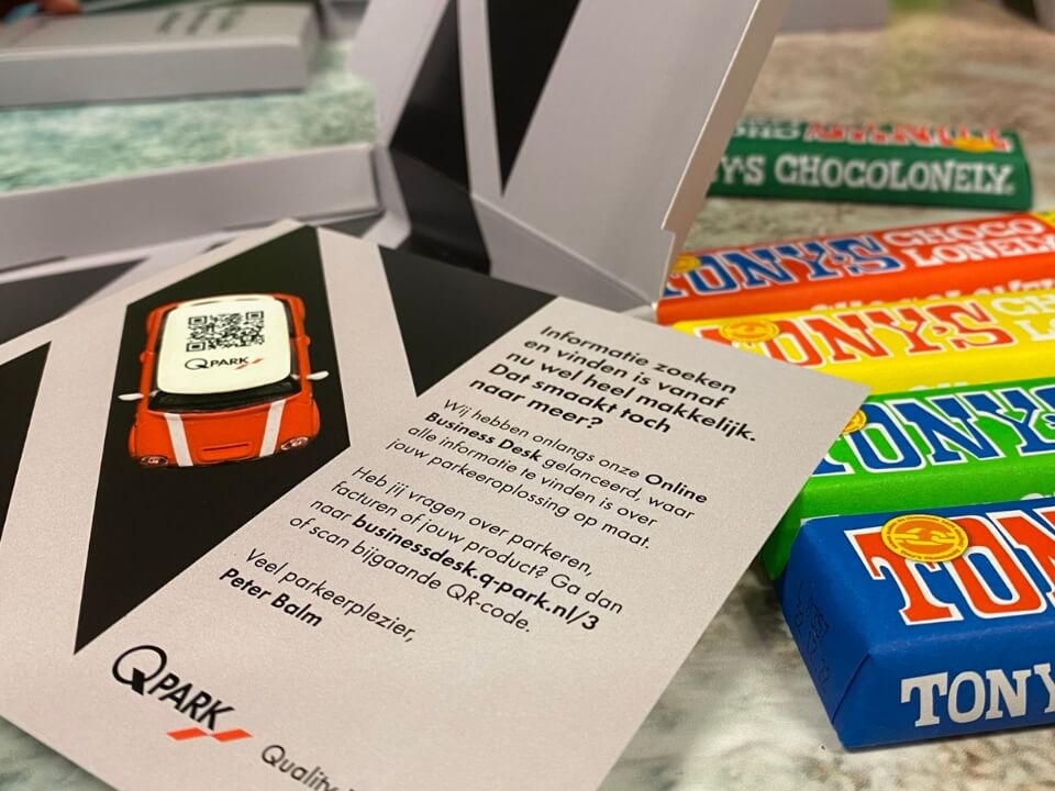 mailing met Toney Chocolonely