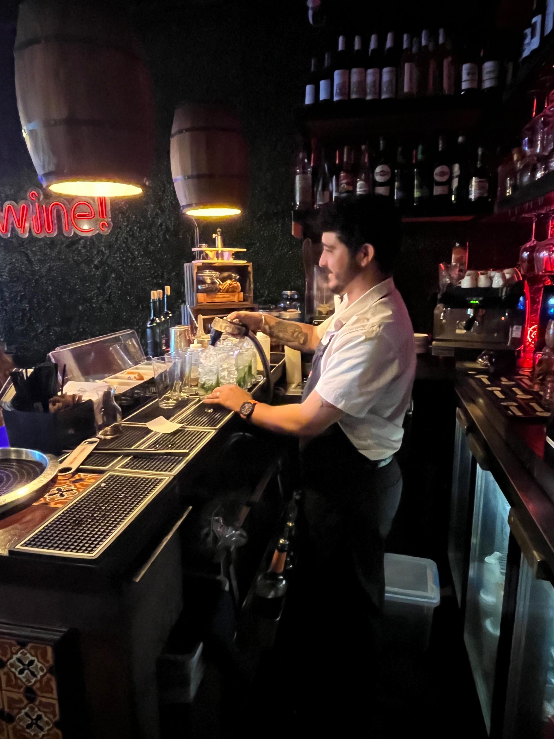 Only City Sunset Tour with Free Mojitos in Little Havana bartender making mojitos