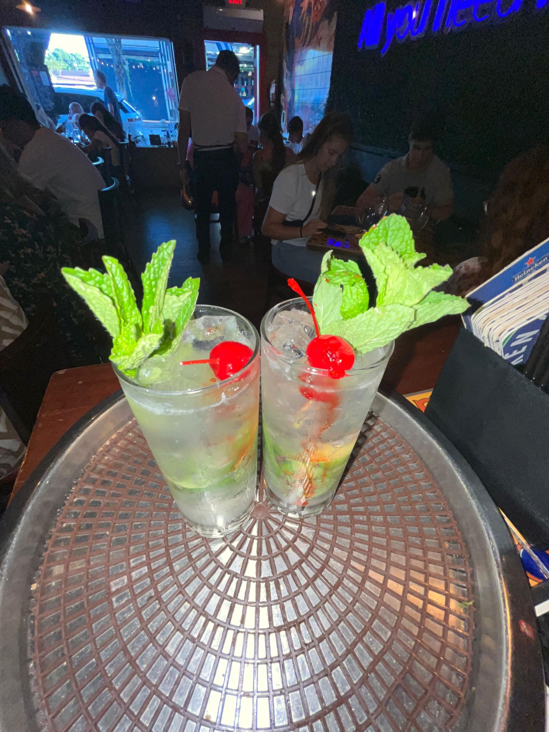 Free Mojitos in little Havana part of the Miami Sunset Land Tour