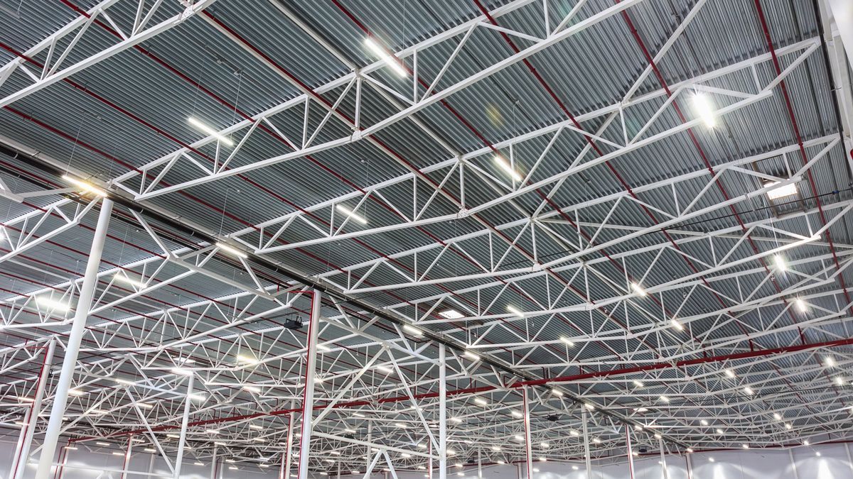 Energieeffiziente Beleuchtung in einer Halle