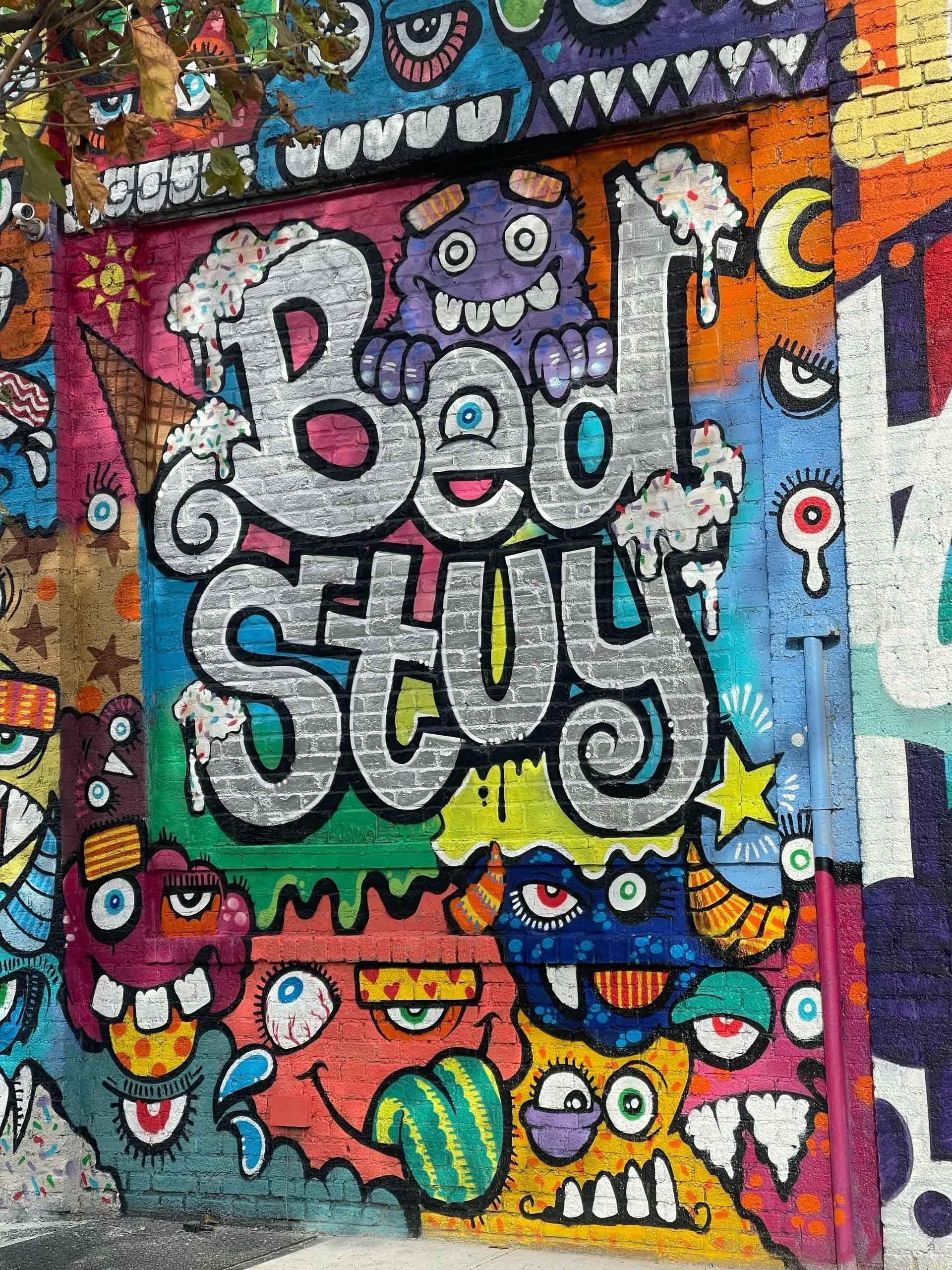 Colorful graffiti art with 