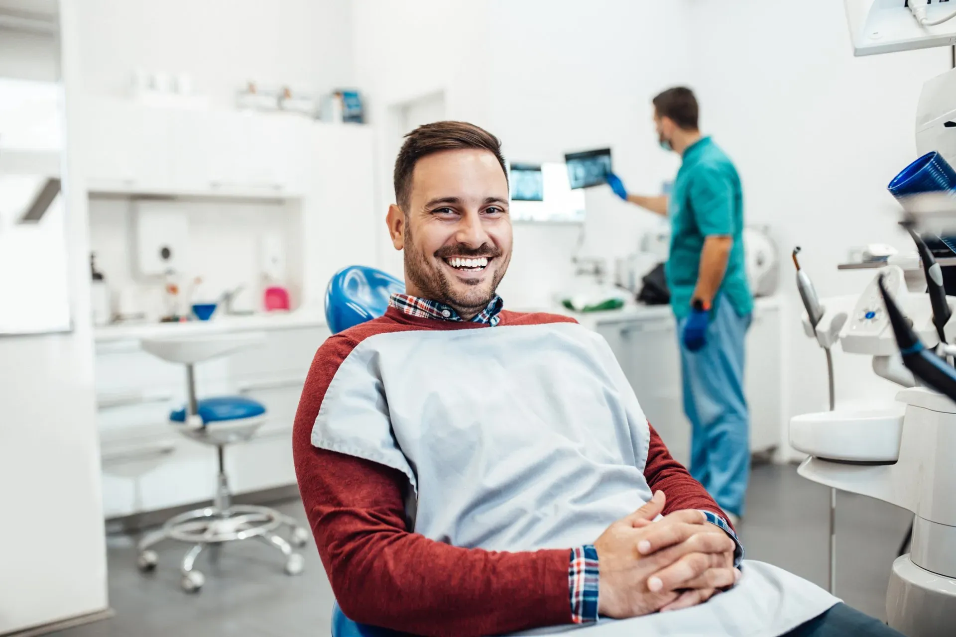 Man Having Dental Treatment — Northfield, MN — Heritage Dental Care