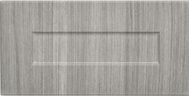 One-Piece Shaker Style Option With Concrete Finish