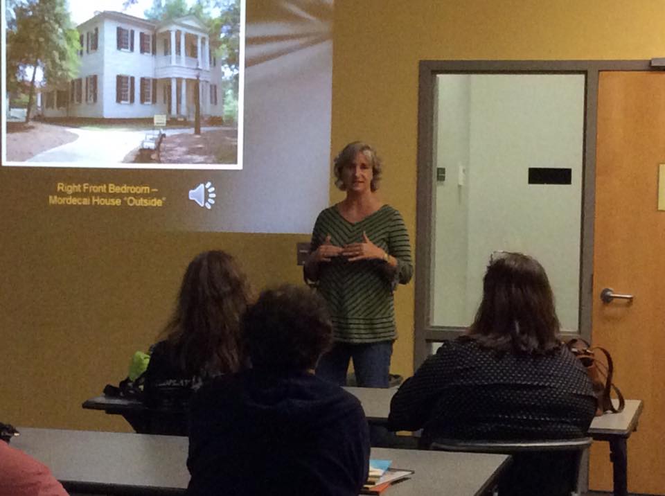 Nicolle Morock with George Matthis at the Wake County Libraries
