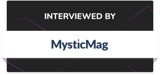 Interviewed by MysticMag banner