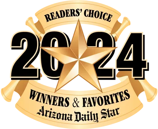 Arizona Daily Star Readers' Choice award: 2024 winner. Gold star, banner.