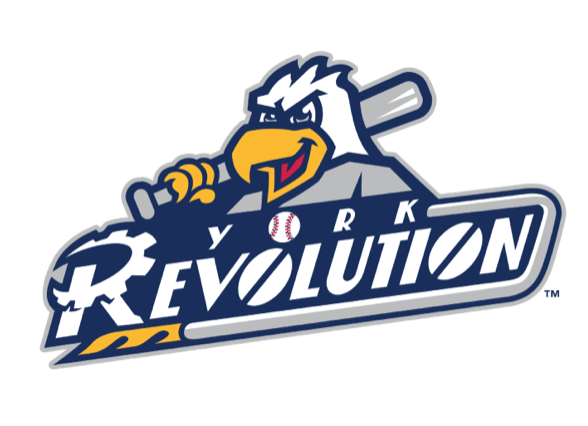 A logo for the york revolution baseball team