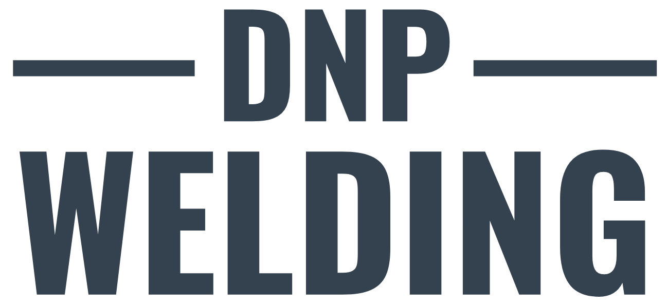 A logo for dnp welding is shown on a white background.