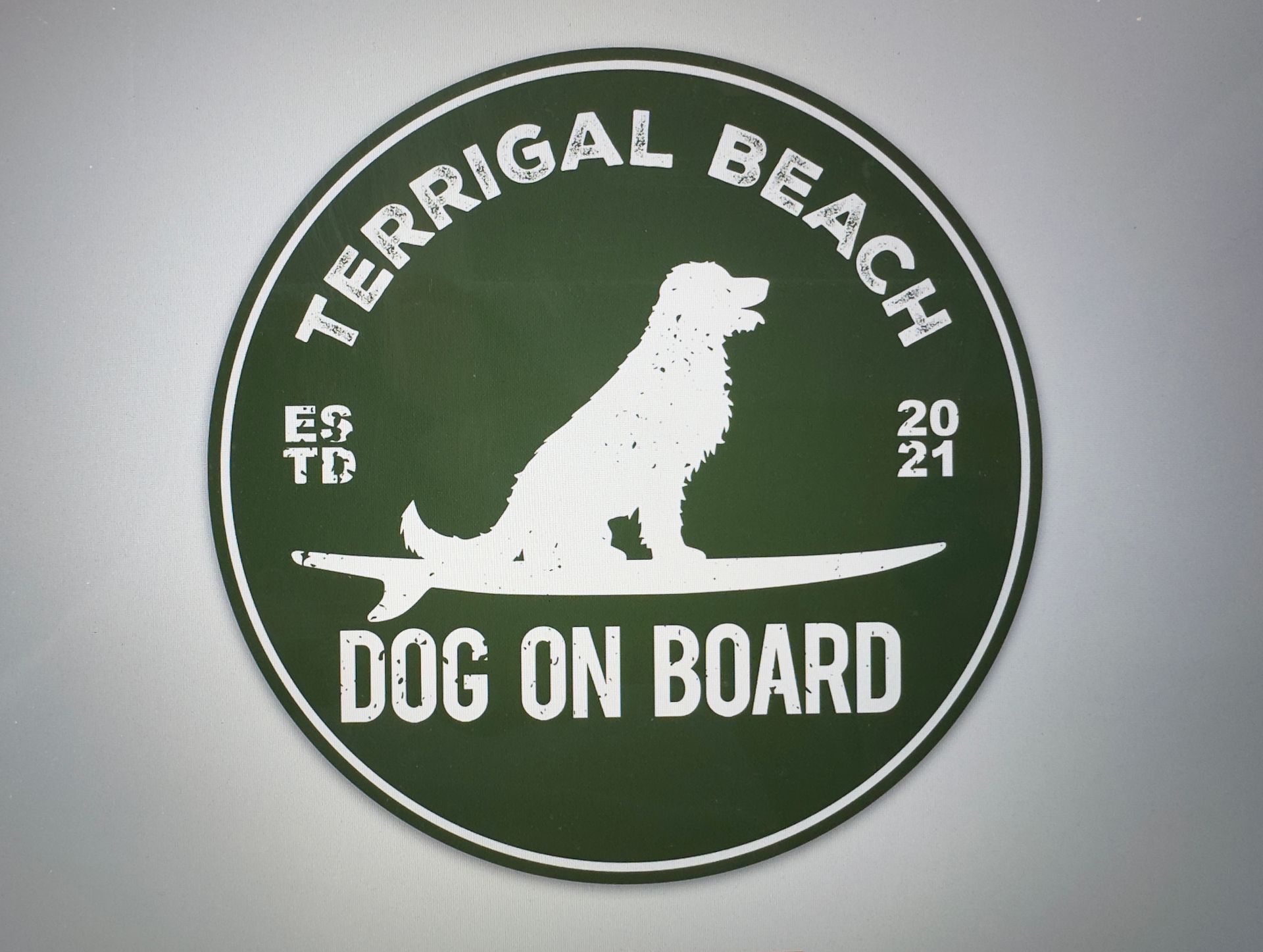 terrigal dog sticker