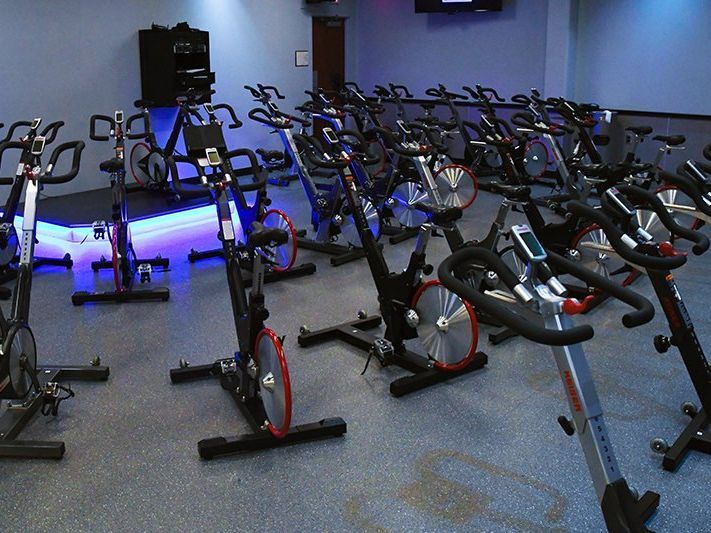 HAC Exercise bikes in cycling studio